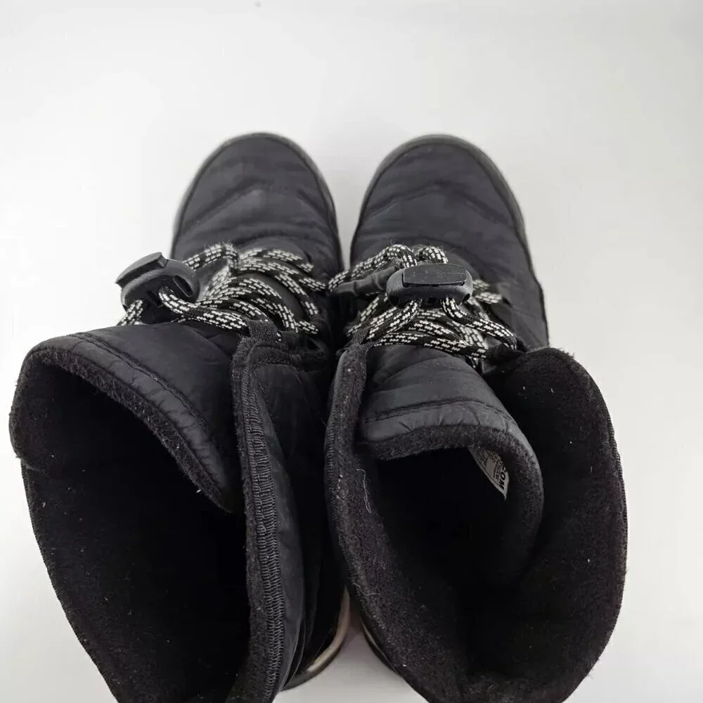 Sorel Whitney II Black Leather Waterproof Winter Boot Women 5 US